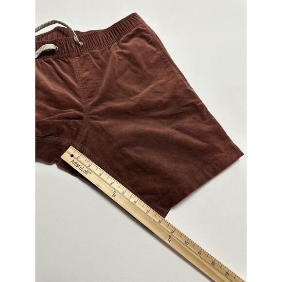 Vuori Optimist Corduroy Shorts Mens Size Small Elastic Waist Drawstring Brown - Picture 11 of 12